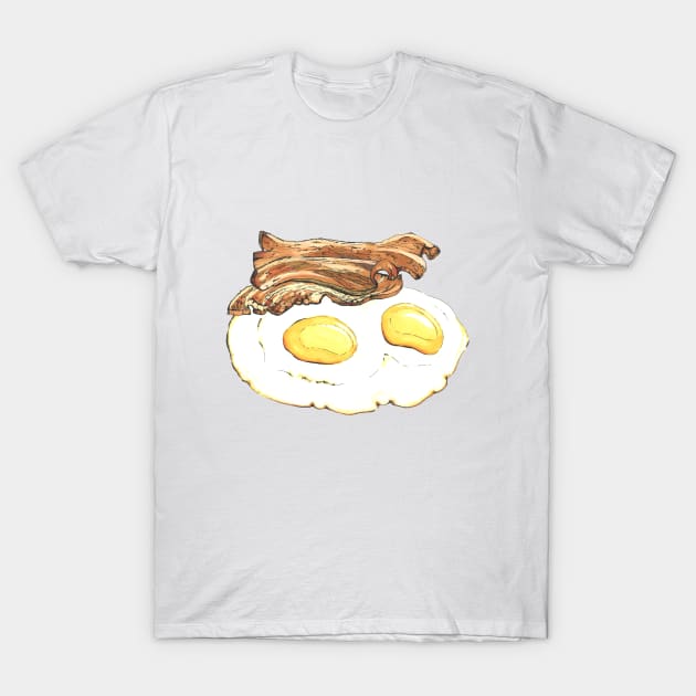 Bacon & Eggs T-Shirt by LittleAmyLiz